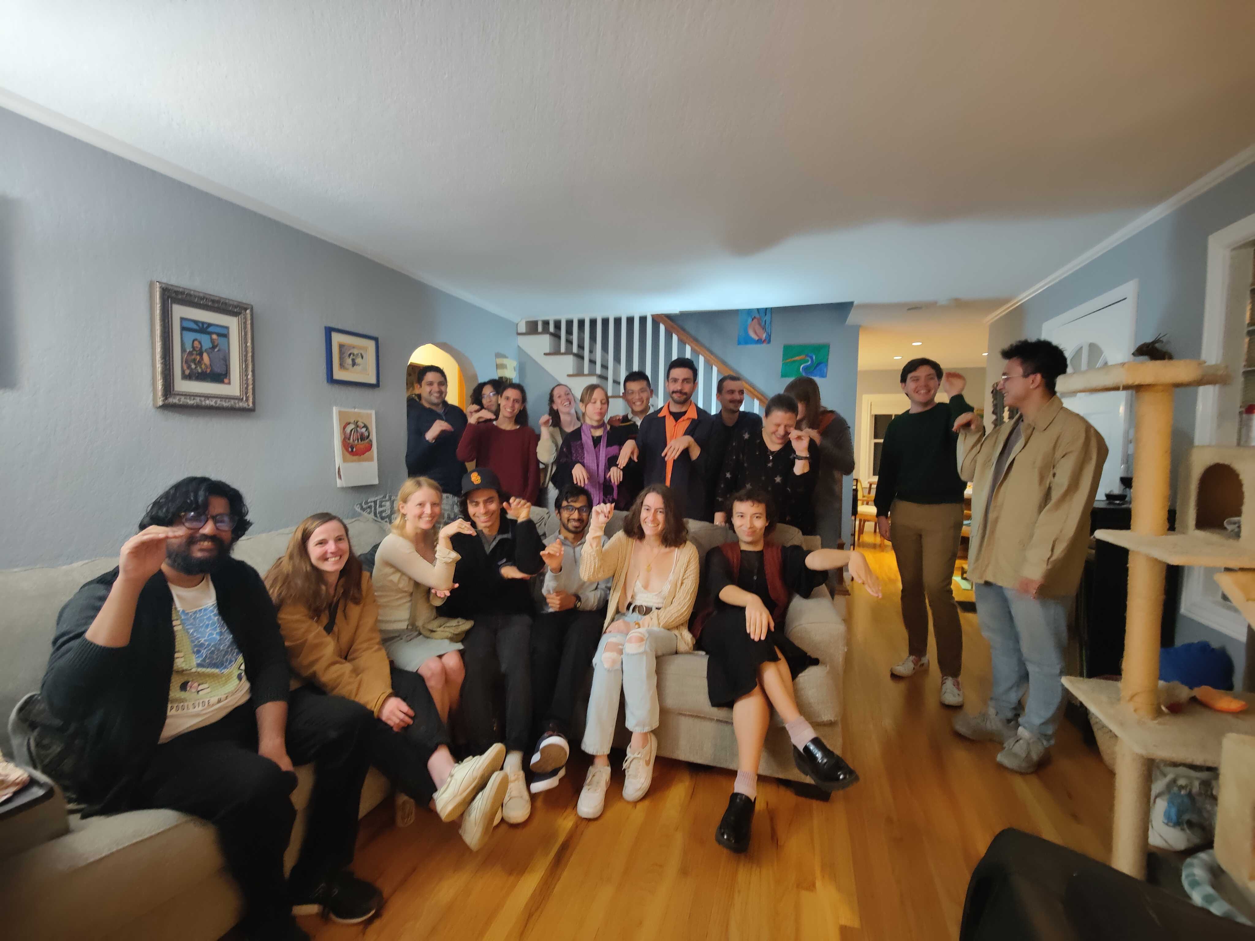 A group photo of some LECS members.